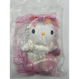 Vintage Hello Kitty Sweetheart Wedding Bride Plush McDonalds 2000 Stuffed Toy